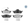 Jeu de 4 plaquettes de frein avant MEYLE 025 231 9317/PD - Visuel 1