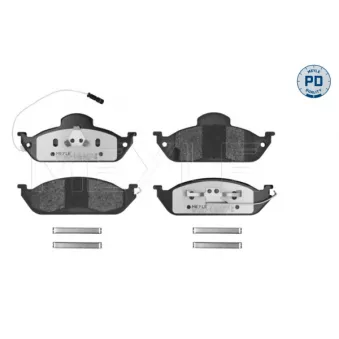 Jeu de 4 plaquettes de frein avant MEYLE 025 231 9317/PD