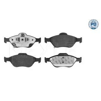 Jeu de 4 plaquettes de frein avant MEYLE 025 232 0217/PD