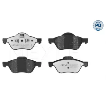 Jeu de 4 plaquettes de frein avant MEYLE 025 232 1518/PD