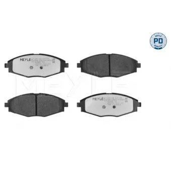 Jeu de 4 plaquettes de frein avant MEYLE 025 232 4117/PD