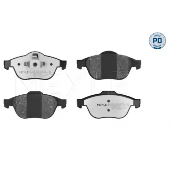 Jeu de 4 plaquettes de frein avant MEYLE 025 232 4518/PD