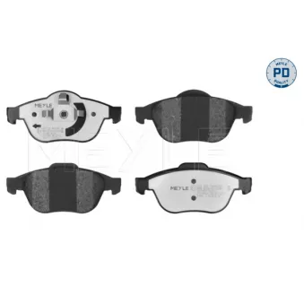 Jeu de 4 plaquettes de frein avant MEYLE 025 232 4818/PD