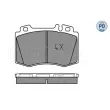 Jeu de 4 plaquettes de frein avant MEYLE 025 232 7117/PD - Visuel 2