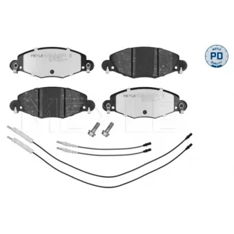 Jeu de 4 plaquettes de frein avant MEYLE 025 232 7318/PD