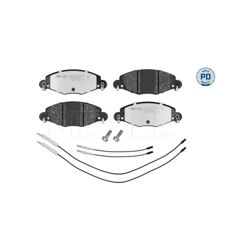 Jeu de 4 plaquettes de frein avant MEYLE 025 232 7318/PD