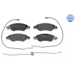 Jeu de 4 plaquettes de frein avant MEYLE 025 232 7617/W - Visuel 1
