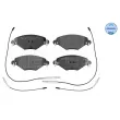 Jeu de 4 plaquettes de frein avant MEYLE 025 232 7717/W - Visuel 1