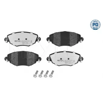 Jeu de 4 plaquettes de frein avant MEYLE 025 232 7918/PD