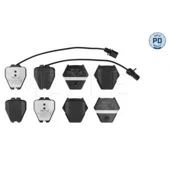 Jeu de 4 plaquettes de frein avant MEYLE 025 232 8017/PD