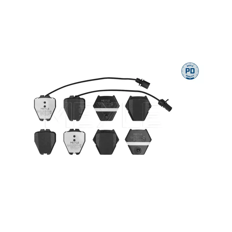Jeu de 4 plaquettes de frein avant MEYLE 025 232 8017/PD