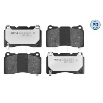 Jeu de 4 plaquettes de frein avant MEYLE 025 233 2516/PD