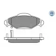Jeu de 4 plaquettes de frein avant MEYLE 025 233 4017/PD - Visuel 3