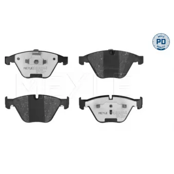 Jeu de 4 plaquettes de frein avant MEYLE 025 233 4720/PD