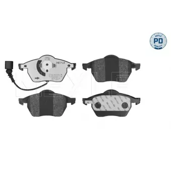 Jeu de 4 plaquettes de frein avant MEYLE 025 233 9219/PD