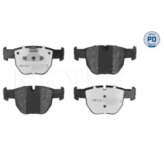 Jeu de 4 plaquettes de frein avant MEYLE 025 233 9719/PD