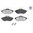 Jeu de 4 plaquettes de frein avant MEYLE 025 234 0719/PD - Visuel 1