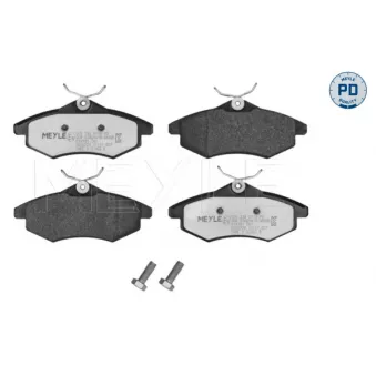 Jeu de 4 plaquettes de frein avant MEYLE 025 234 0719/PD