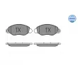 Jeu de 4 plaquettes de frein avant MEYLE 025 234 3418/W - Visuel 3