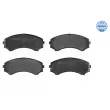 Jeu de 4 plaquettes de frein avant MEYLE 025 234 8816/W - Visuel 1