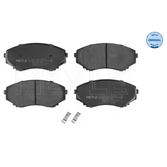 Jeu de 4 plaquettes de frein avant MEYLE 025 235 1516/W