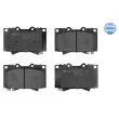 Jeu de 4 plaquettes de frein avant MEYLE 025 235 2415/W - Visuel 1