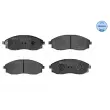 Jeu de 4 plaquettes de frein avant MEYLE 025 235 3617/W - Visuel 1