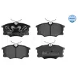 Jeu de 4 plaquettes de frein avant MEYLE 025 235 4616 - Visuel 1