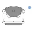 Jeu de 4 plaquettes de frein arrière MEYLE 025 235 5717 - Visuel 2