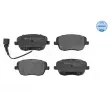 Jeu de 4 plaquettes de frein avant MEYLE 025 235 8118/W - Visuel 1