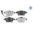 Jeu de 4 plaquettes de frein avant MEYLE 025 235 8720/PD - Visuel 1