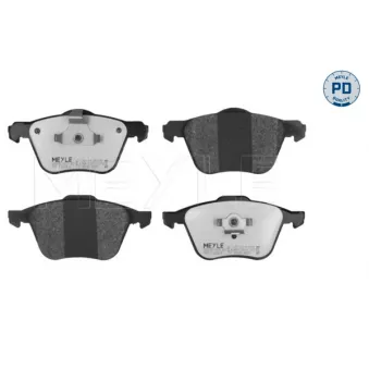 Jeu de 4 plaquettes de frein avant MEYLE 025 235 9018/PD