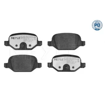 Jeu de 4 plaquettes de frein arrière MEYLE 025 236 0113/PD