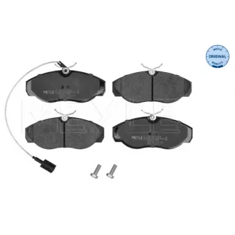 Jeu de 4 plaquettes de frein avant MEYLE 025 236 0219/W