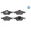 Jeu de 4 plaquettes de frein avant MEYLE 025 236 0418 - Visuel 1