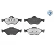 Jeu de 4 plaquettes de frein avant MEYLE 025 236 0418/PD - Visuel 1