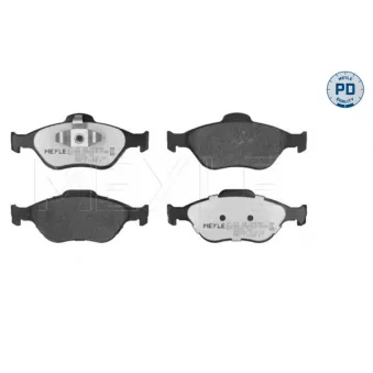 Jeu de 4 plaquettes de frein avant MEYLE 025 236 0418/PD