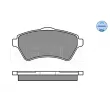 Jeu de 4 plaquettes de frein avant MEYLE 025 236 1517 - Visuel 2