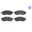 Jeu de 4 plaquettes de frein avant MEYLE 025 236 9816/W - Visuel 1