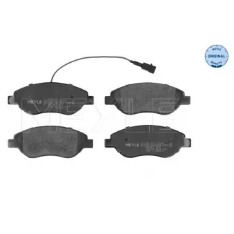 Jeu de 4 plaquettes de frein avant MEYLE 025 237 1218/W
