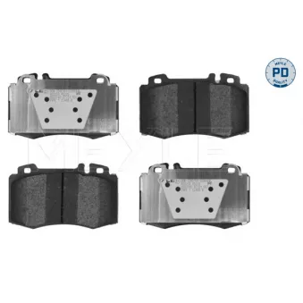 Jeu de 4 plaquettes de frein avant MEYLE 025 237 4517/PD