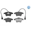 Jeu de 4 plaquettes de frein avant MEYLE 025 237 4919/W - Visuel 1