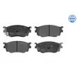 Jeu de 4 plaquettes de frein avant MEYLE 025 237 7716/W - Visuel 1