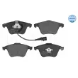 Jeu de 4 plaquettes de frein avant MEYLE 025 238 0120/W - Visuel 1