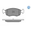 Jeu de 4 plaquettes de frein avant MEYLE 025 238 4218 - Visuel 3