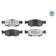 Jeu de 4 plaquettes de frein avant MEYLE 025 238 4218/PD - Visuel 1