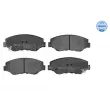 Jeu de 4 plaquettes de frein avant MEYLE 025 238 6817 - Visuel 1
