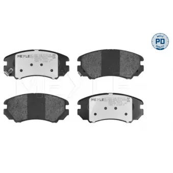 Jeu de 4 plaquettes de frein avant MEYLE 025 238 9116/PD