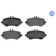 Jeu de 4 plaquettes de frein avant MEYLE 025 239 0319 - Visuel 1