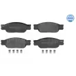 Jeu de 4 plaquettes de frein avant MEYLE 025 239 0818 - Visuel 1